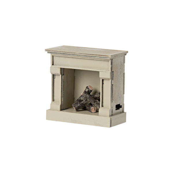 Mouse Fireplace, Off-White