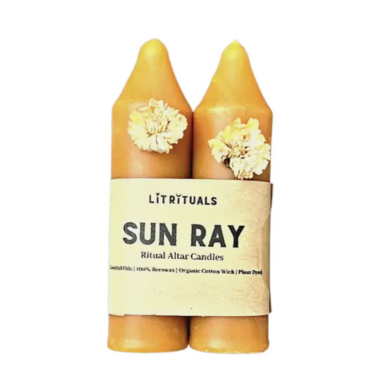 Small Beeswax Altar Candles