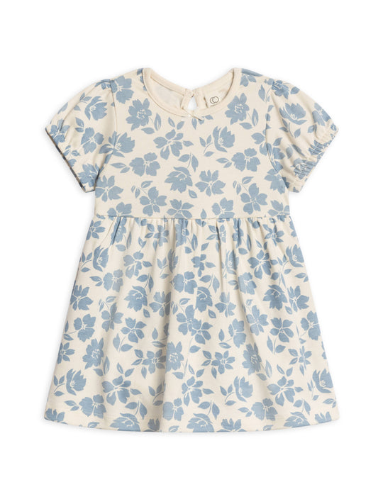 Gia Floral Organic Rhoda Puff Sleeve Bodysuit Dress