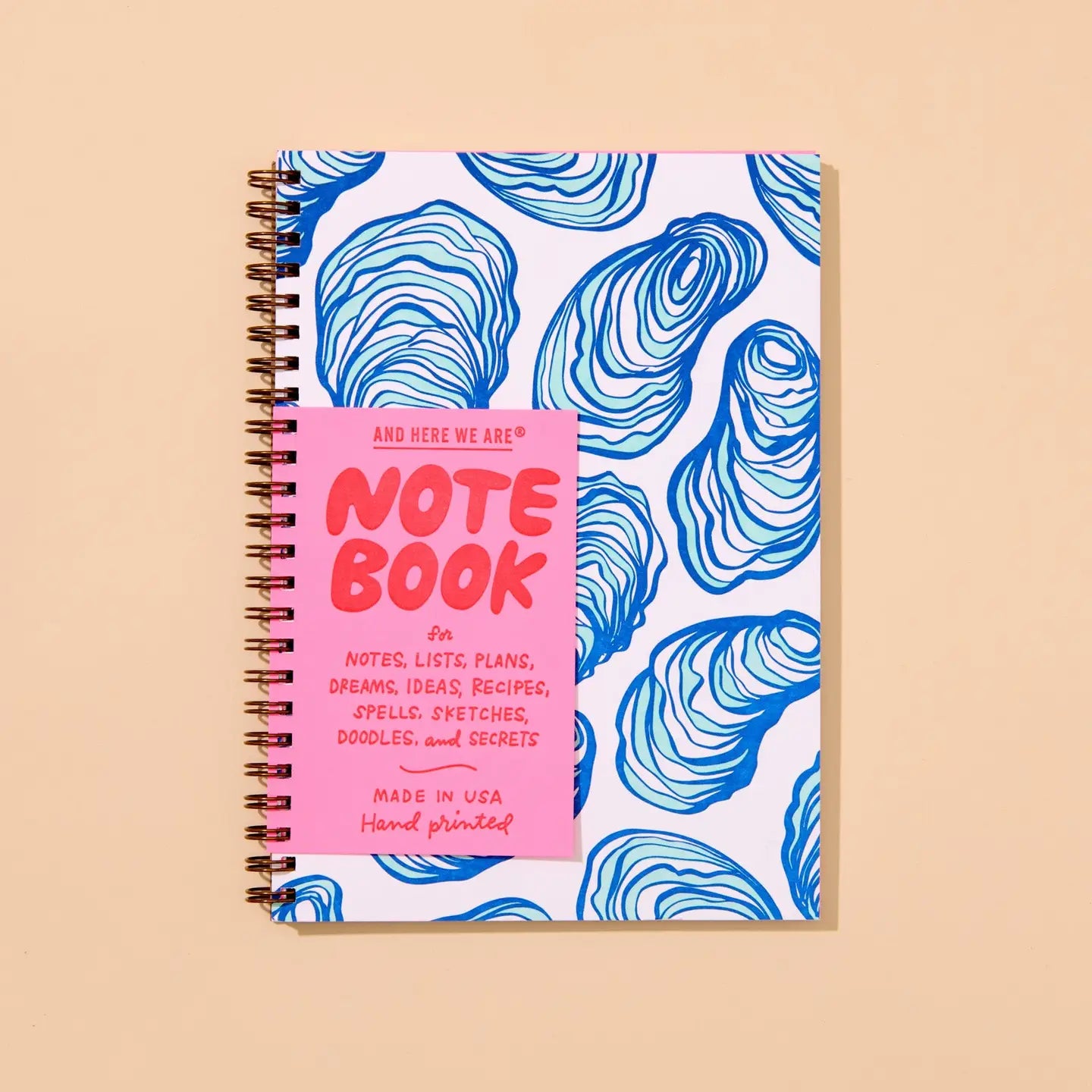 Letterpress A5 Spiral Notebook