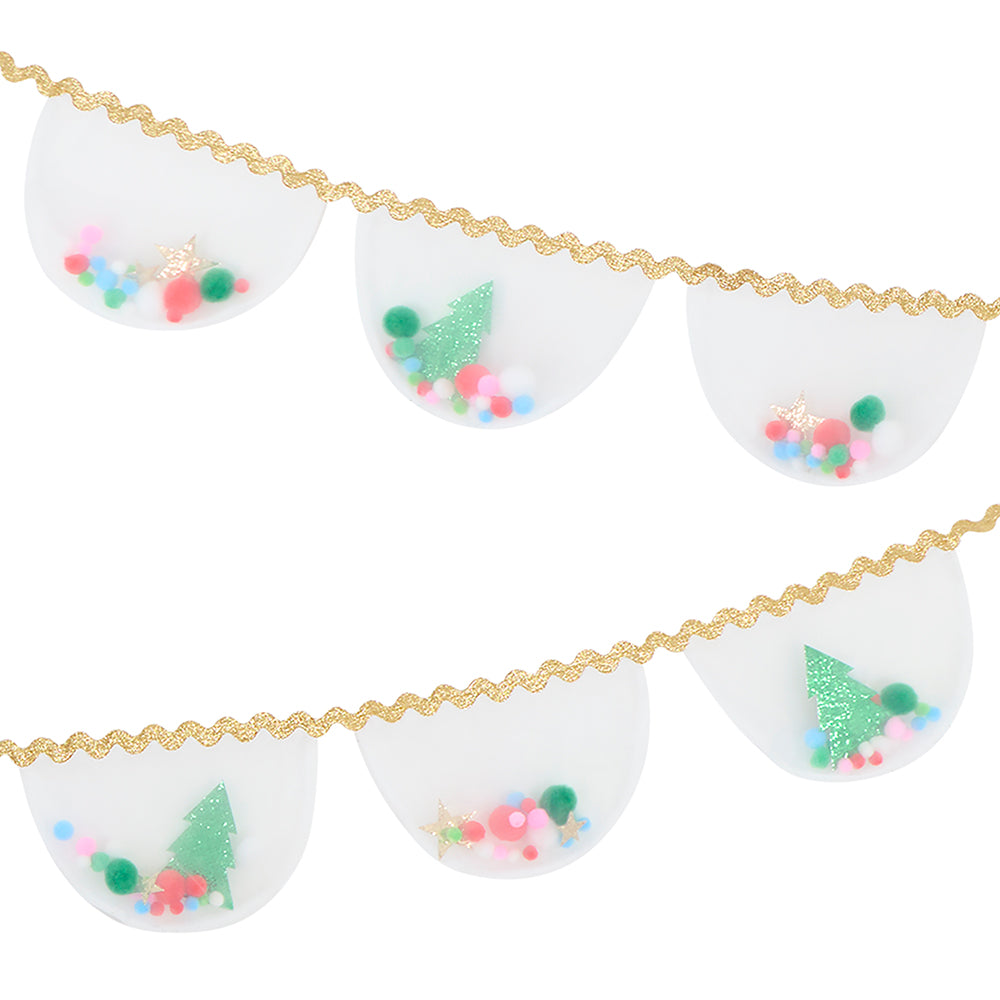 Organza Christmas Pompom Garland