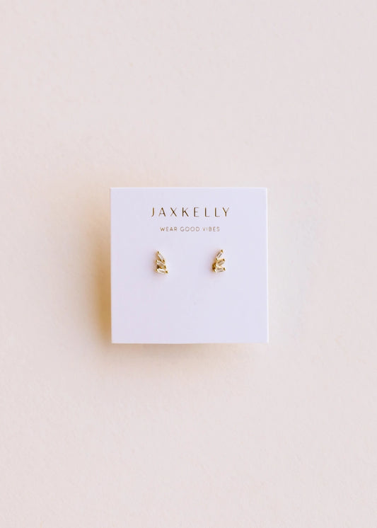 Offset Trio Stack Earrings