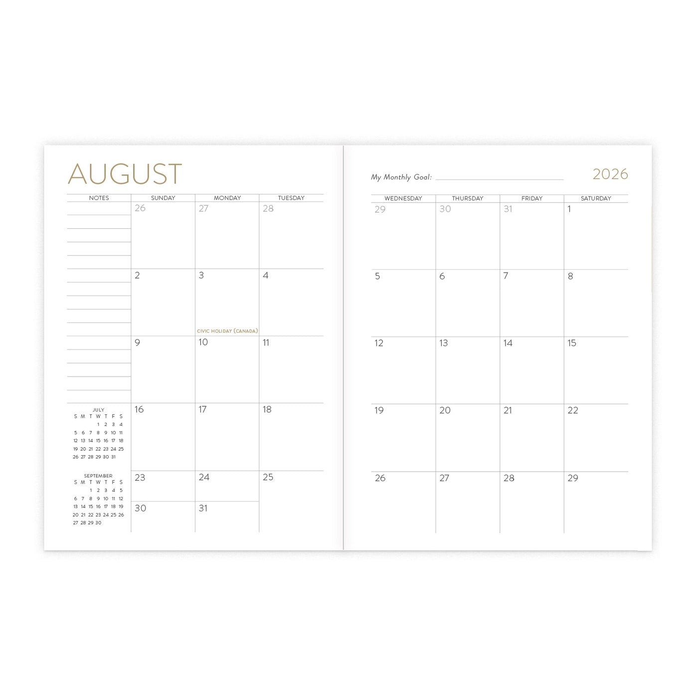 2026-2027 On the Go Planner