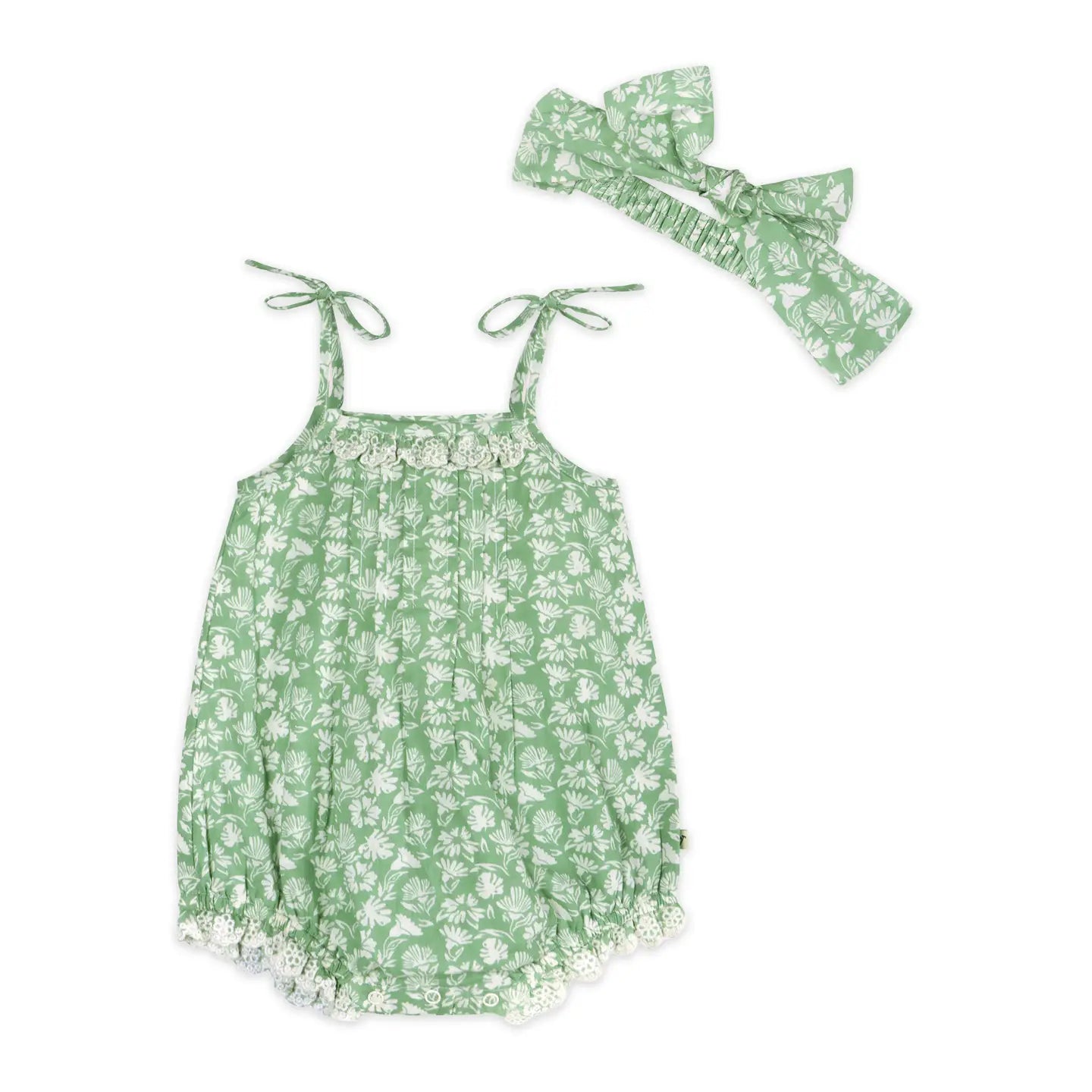 Garden Baby Romper + Headband