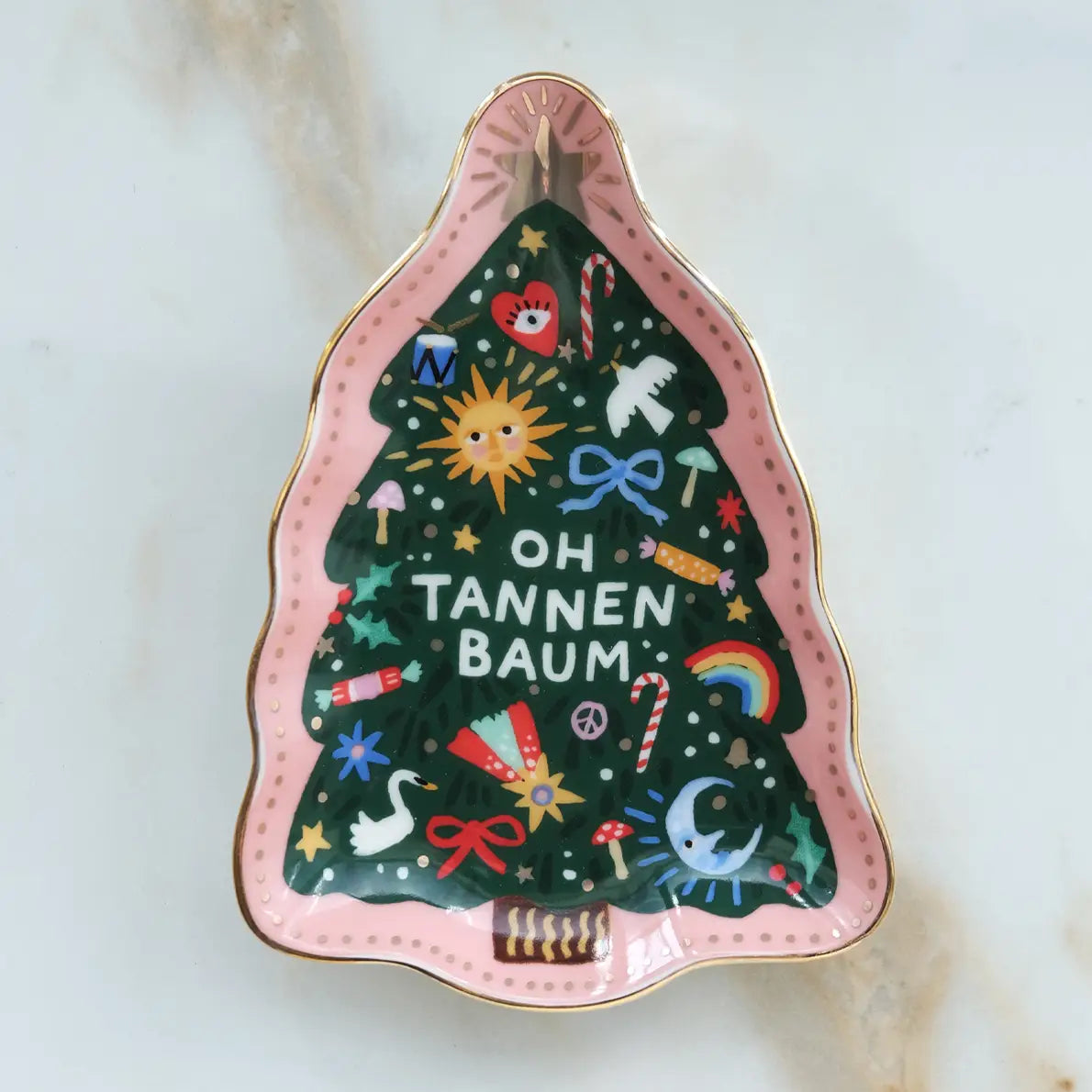 Oh Tannenbaum Porcelain Trinket Tray