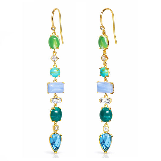 Gemma Stacked Drop Earrings