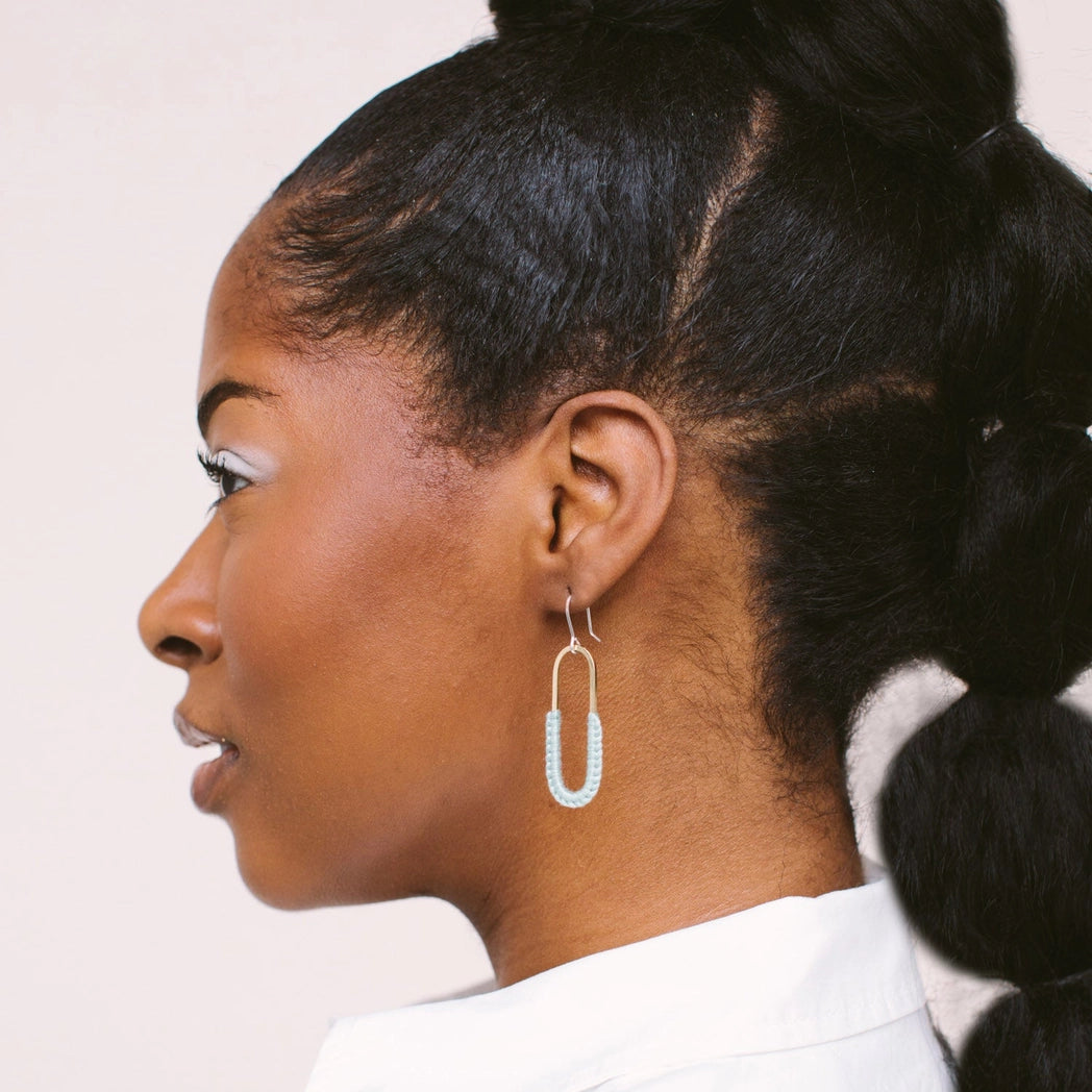Macramé Link Earrings