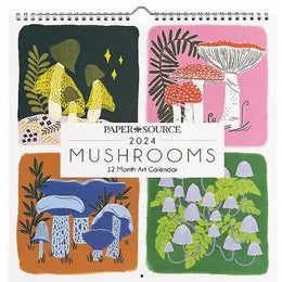 2024 Mushroom Wall Calendar