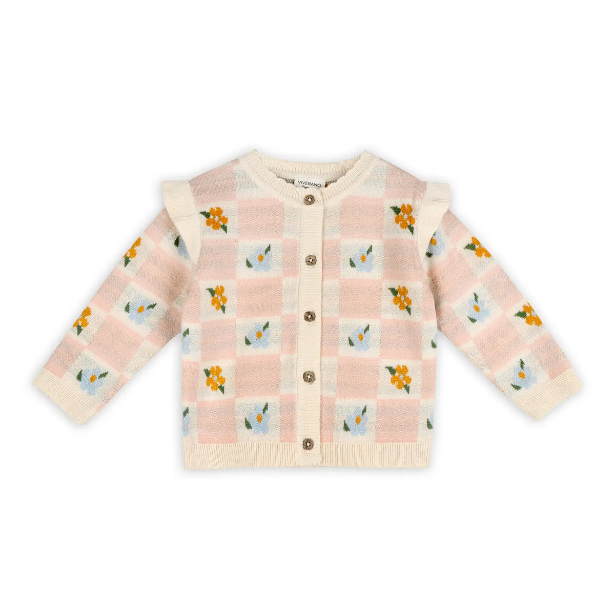 Mia Bouquet Jacquard Knit Cardigan