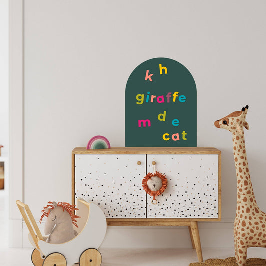 Green Mini Arch Magnetic Wall Decal