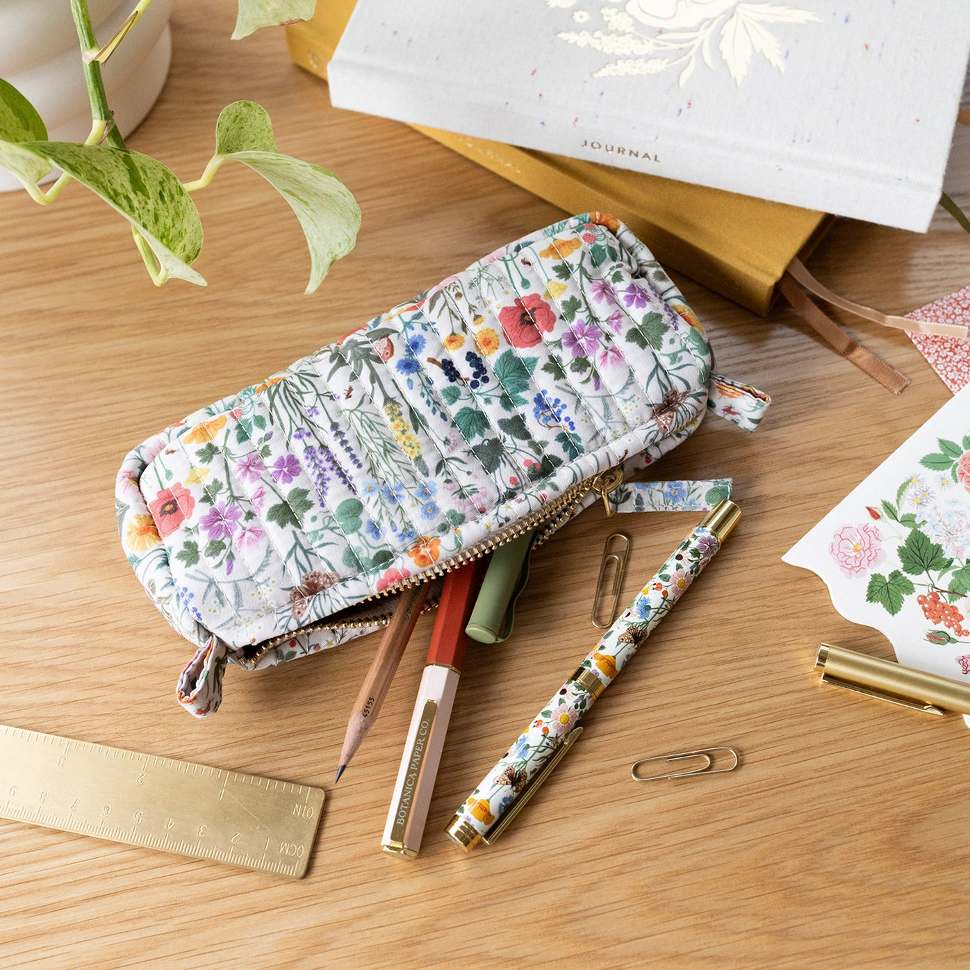 Quilted Pencil Pouch