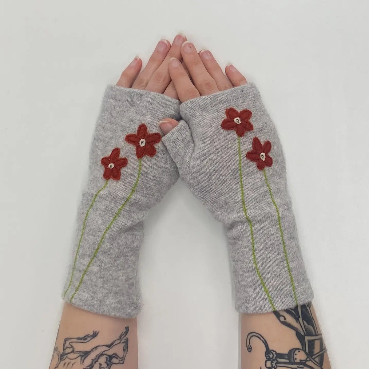 Fingerless Cashmere Gloves