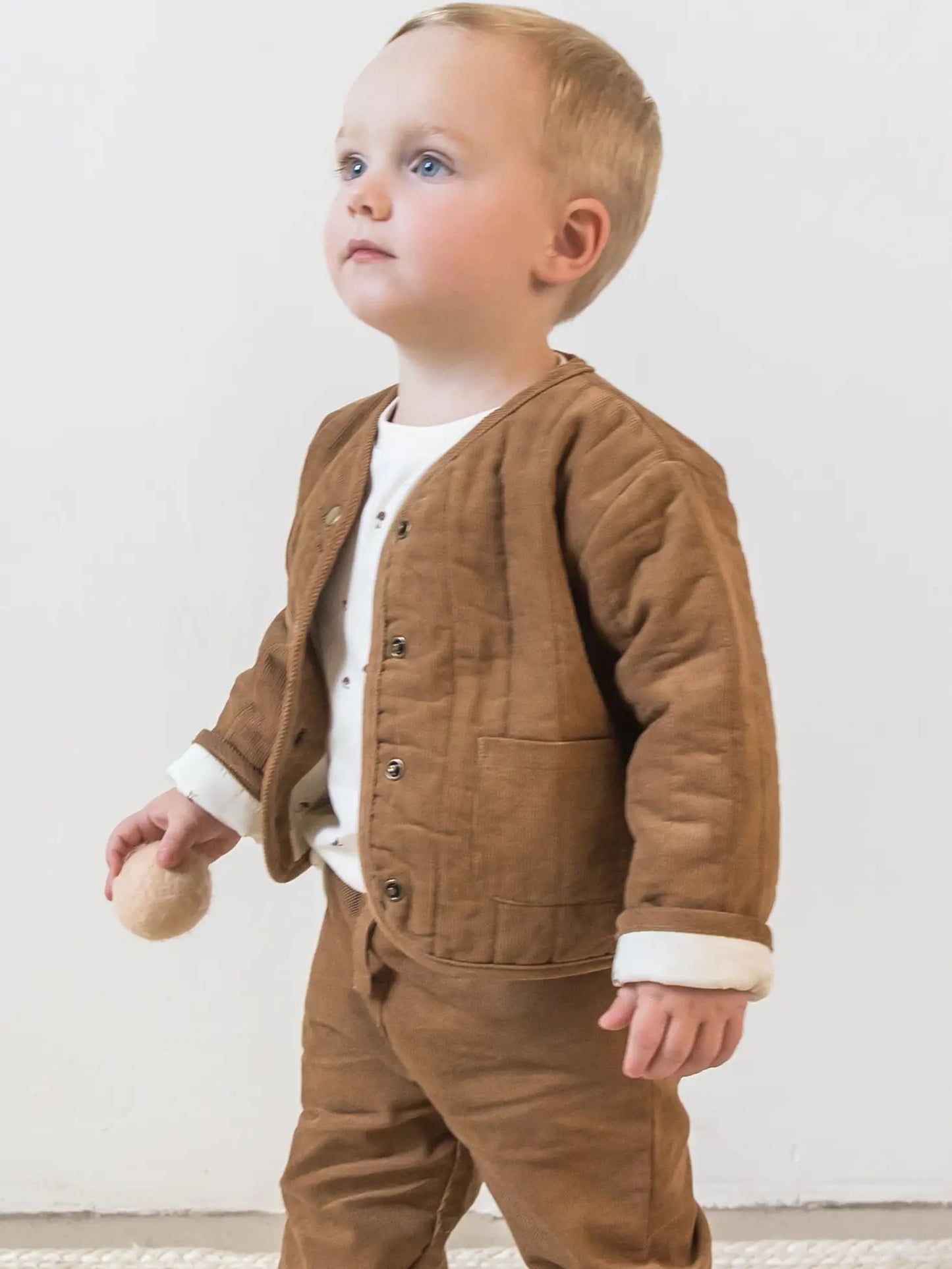 Organic Baby Blake Corduroy Snap Up Front Jacket