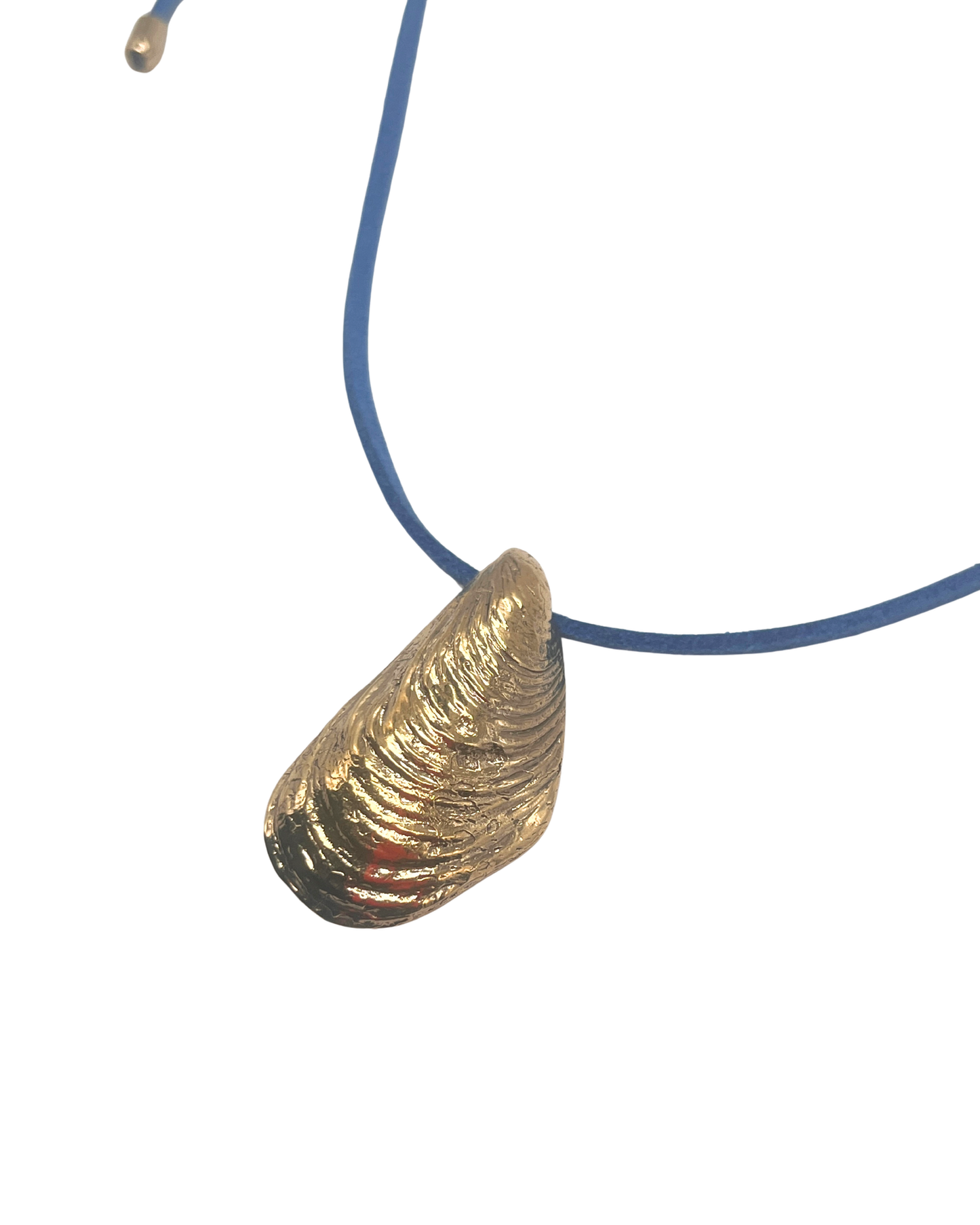 Bronze Sirena Long Shell Cord Necklace