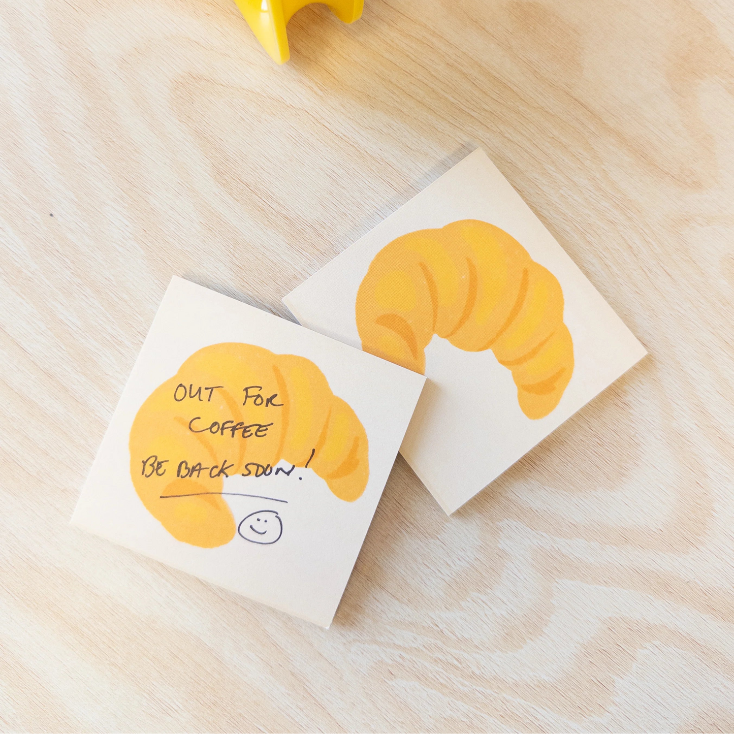 Croissant Sticky Notes
