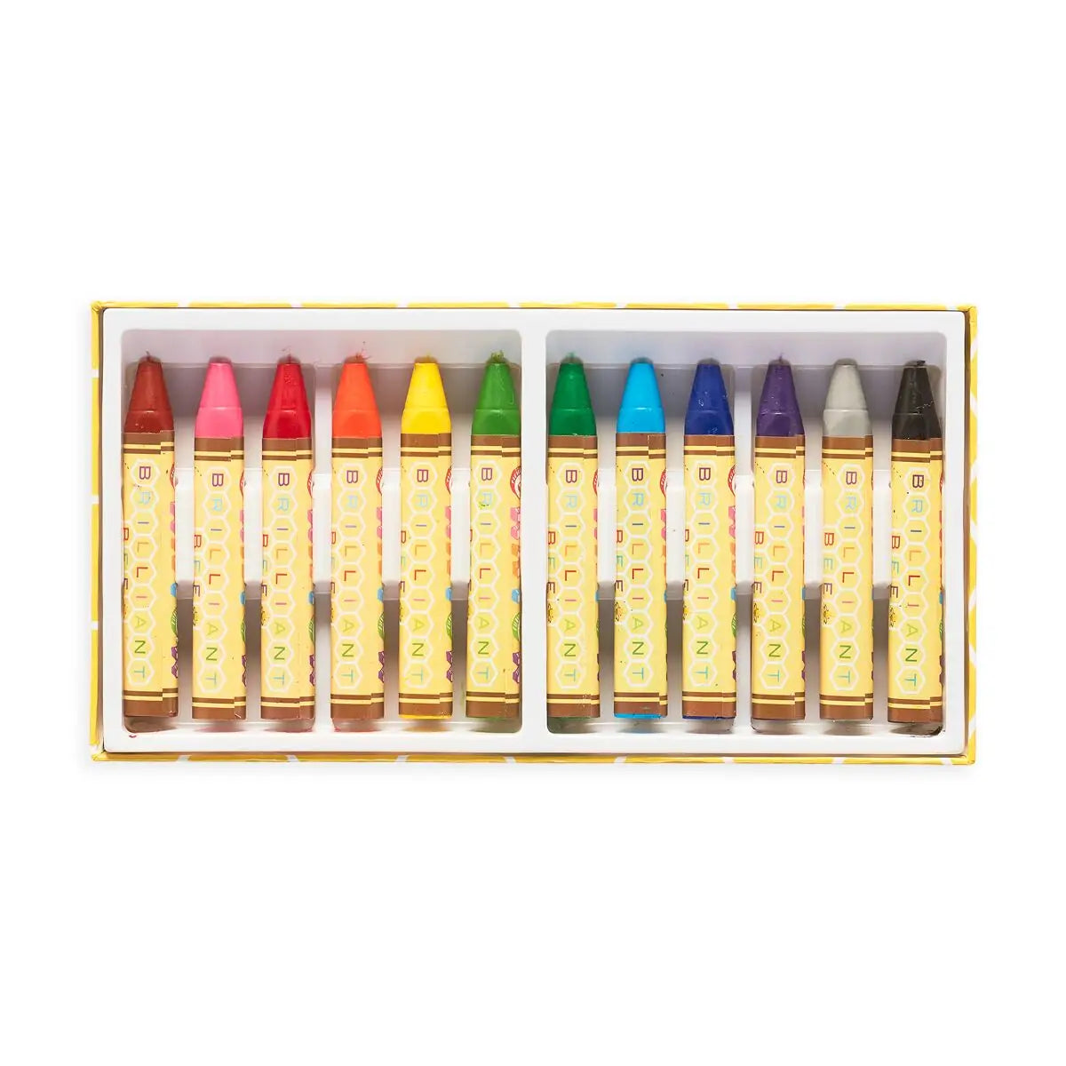 Brilliant Beeswax Crayons, Set of 12