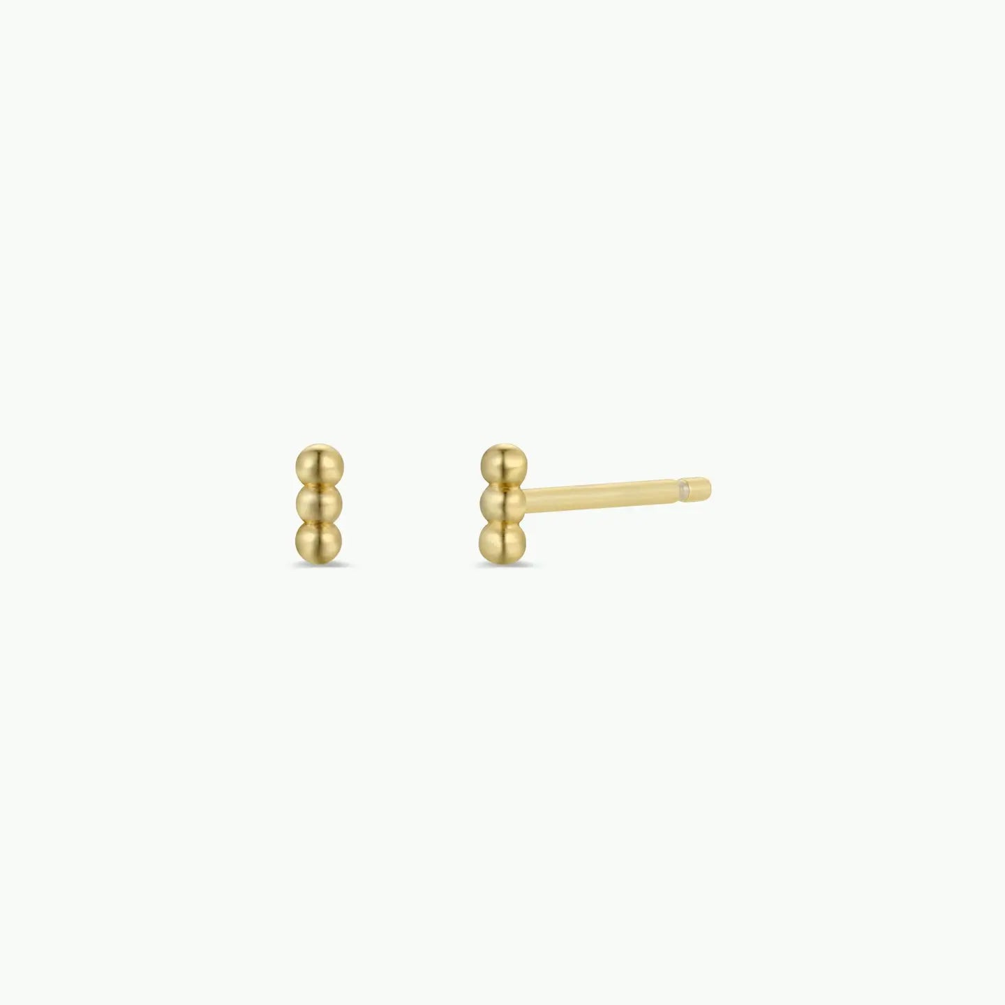 Petite 3 Ball Stud Earrings
