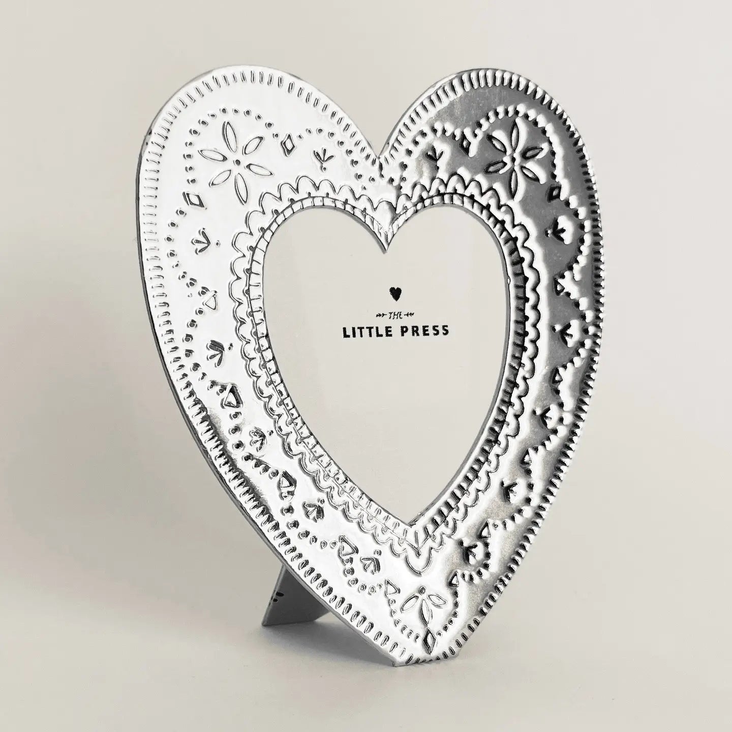 Faux Tin Heart Frame