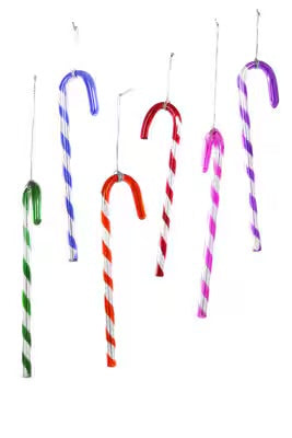 Mercury Glass Candy Cane Ornament