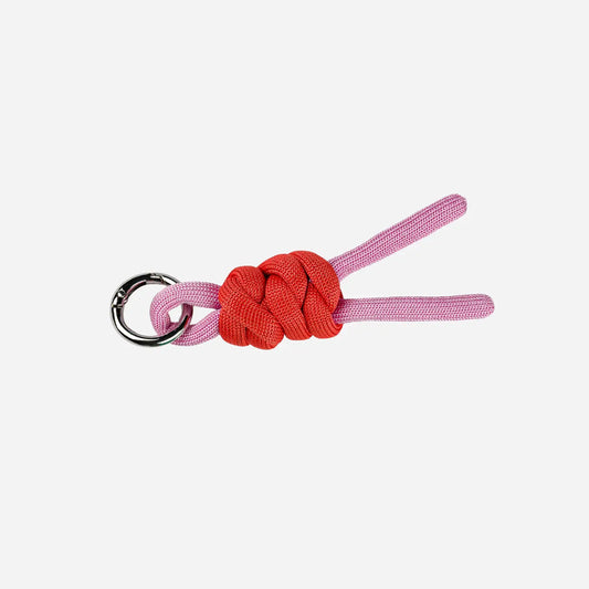 Colorblock Knot Keychain