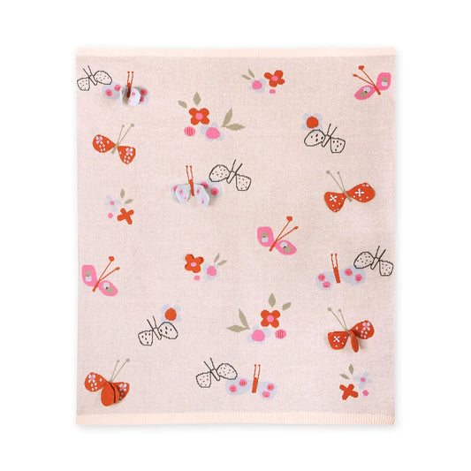 Organic Butterfly Baby Blanket