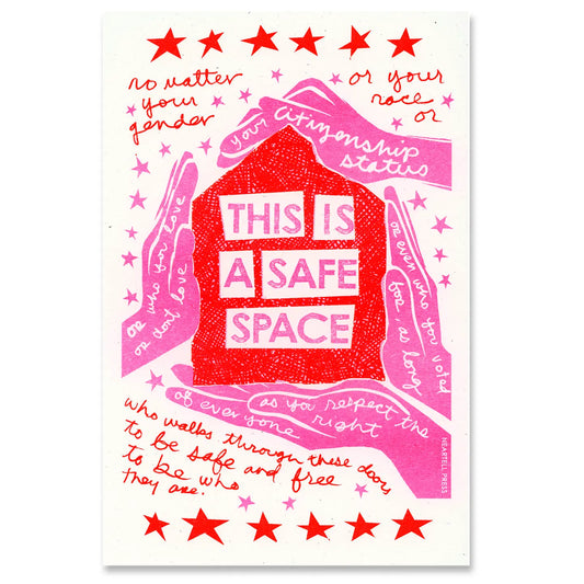 Safe Space Risograph 11x17 Art Print