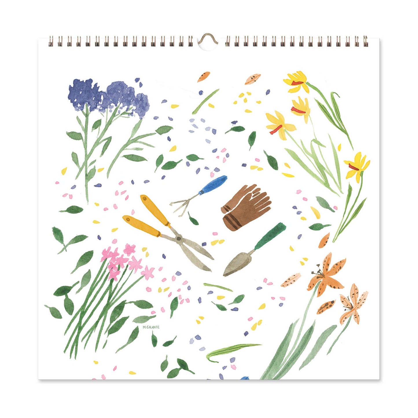 2026 Garden Party 12 Month Classic Grid Calendar