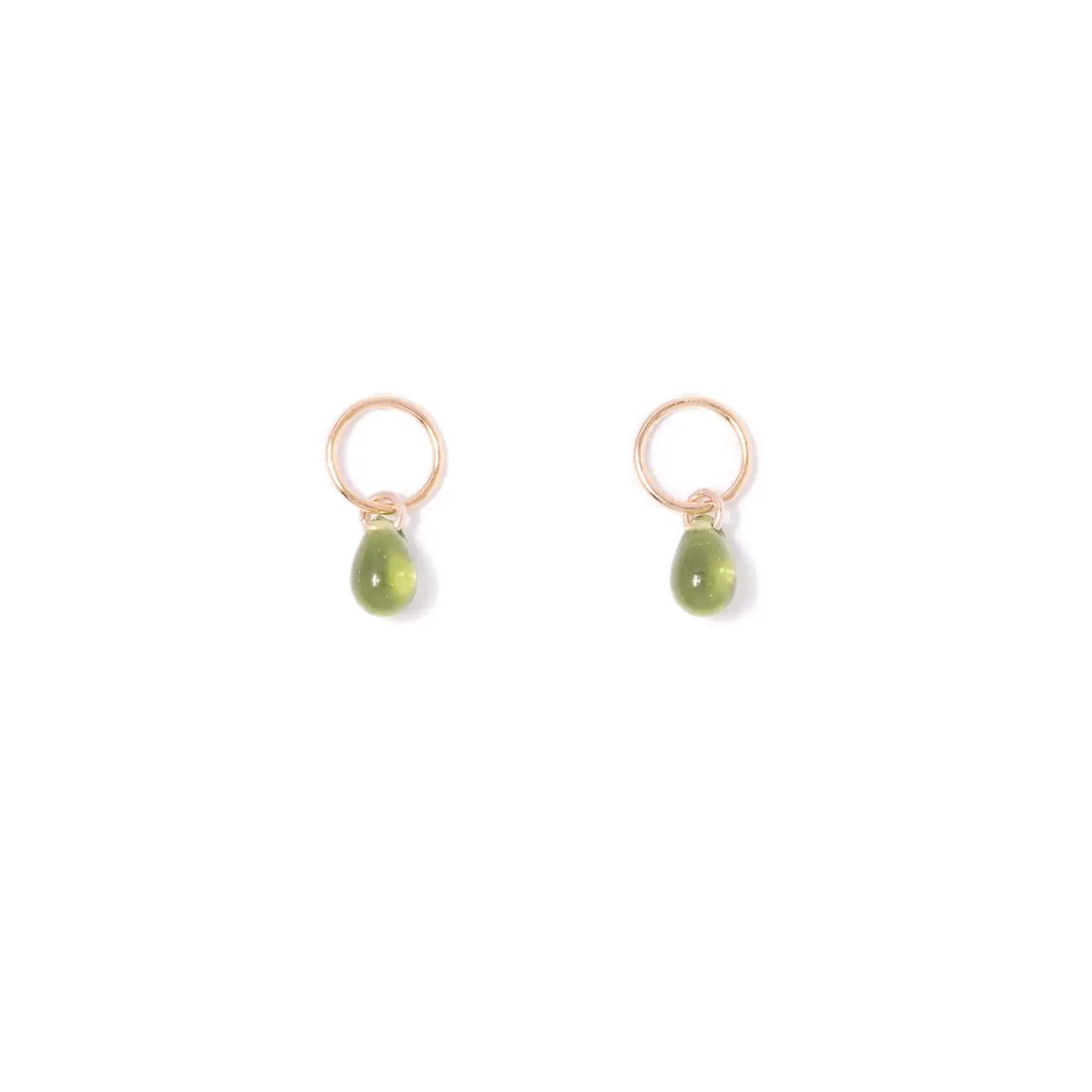 Glass Teardrop Studs
