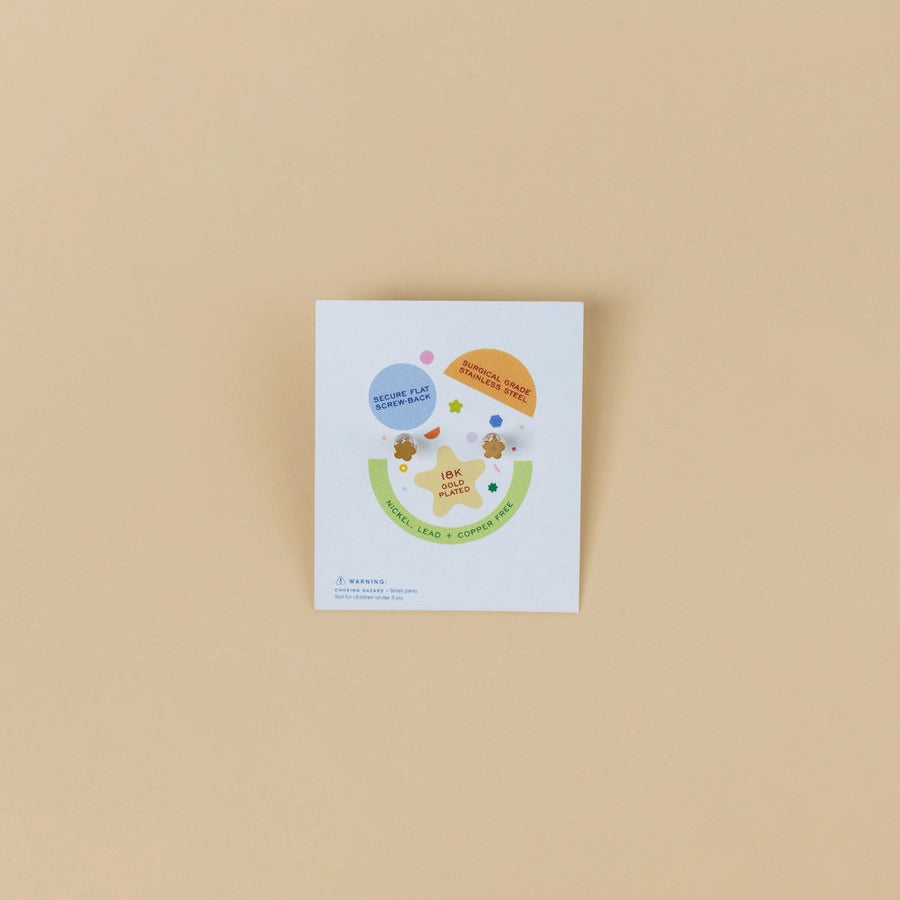 Rainbow Enamel Flat Back Kids Earrings