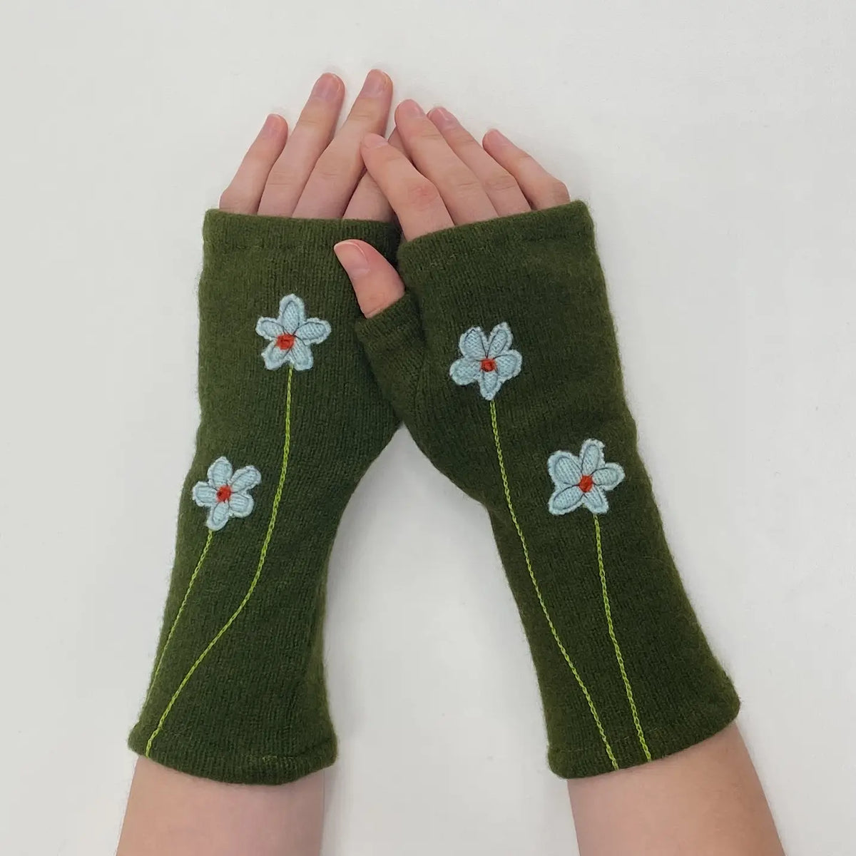 Fingerless Cashmere Gloves