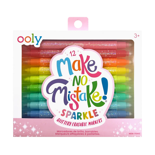 Make No Mistake! Glittery Erasable Markers, Set of 12
