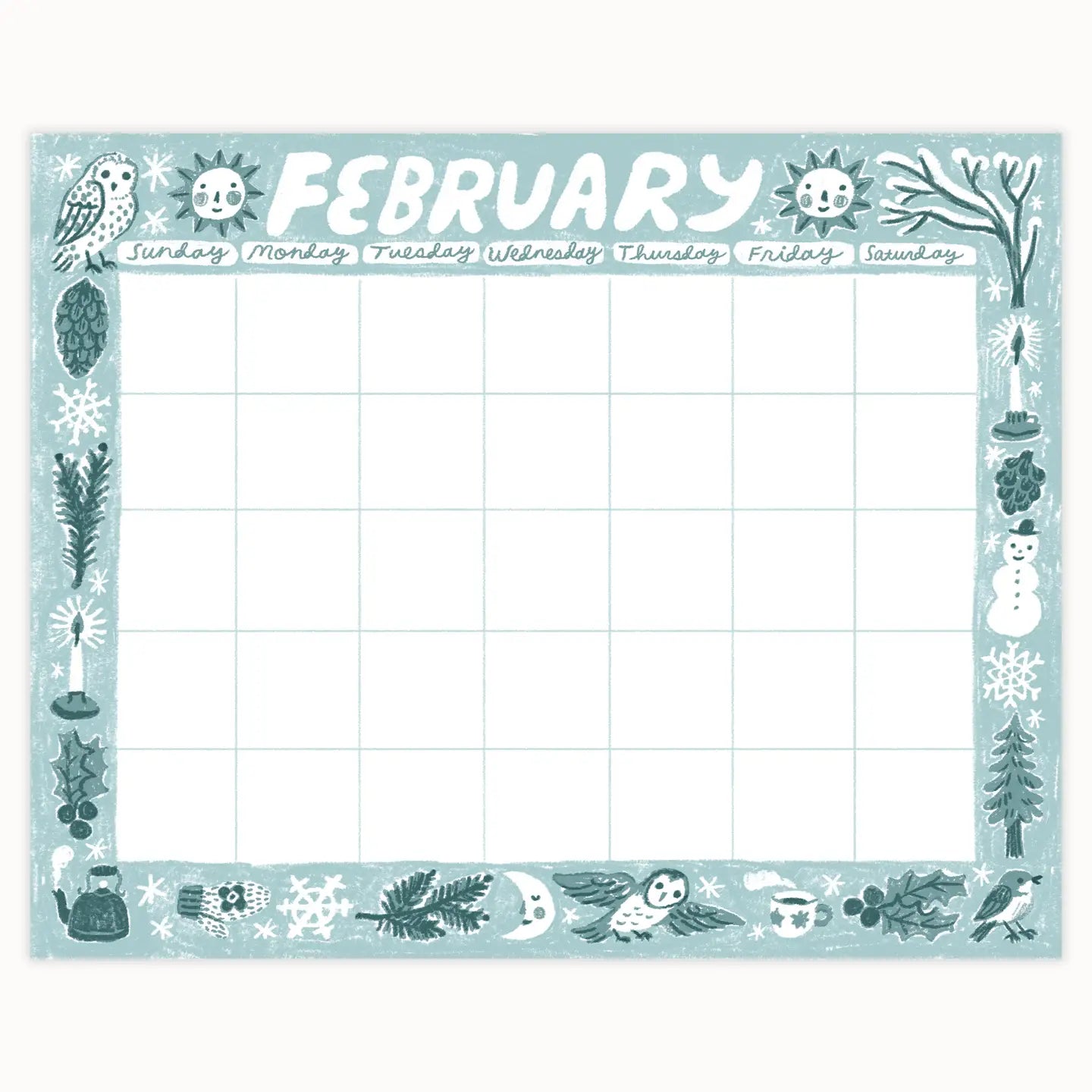 Phoebe Wahl Giant Sheet Calendar