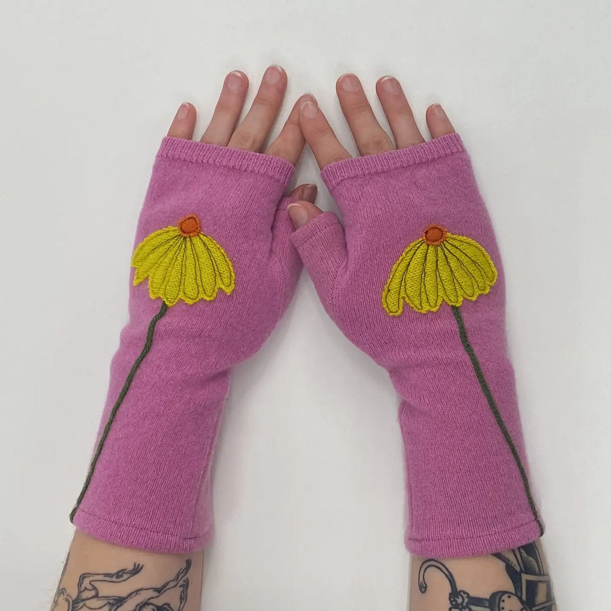 Fingerless Cashmere Gloves
