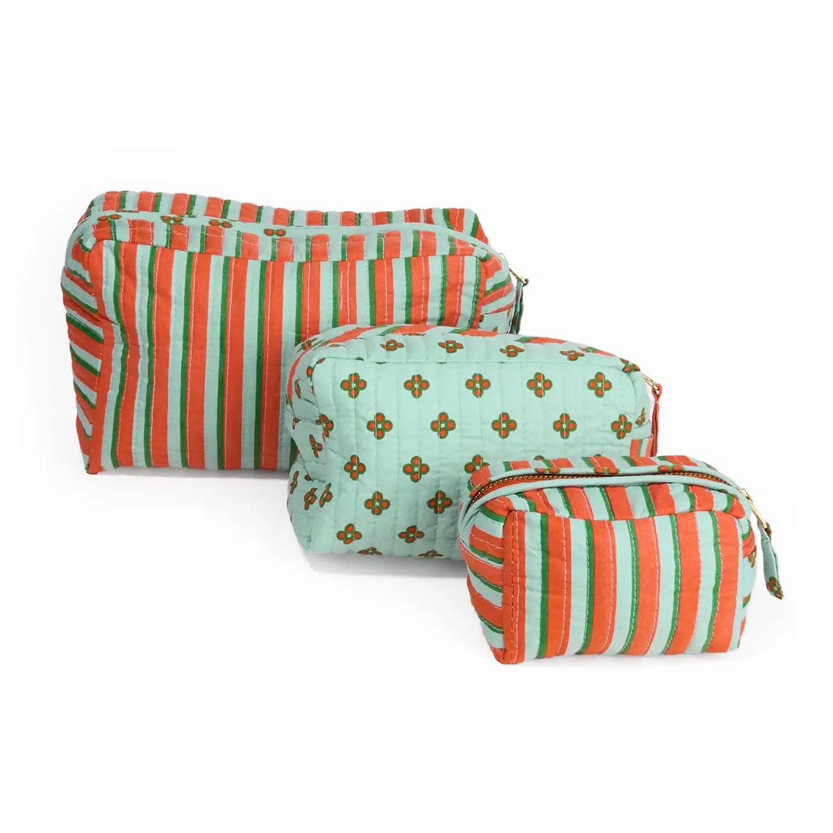 Frenchie 3 Piece Cosmetic Bag Set