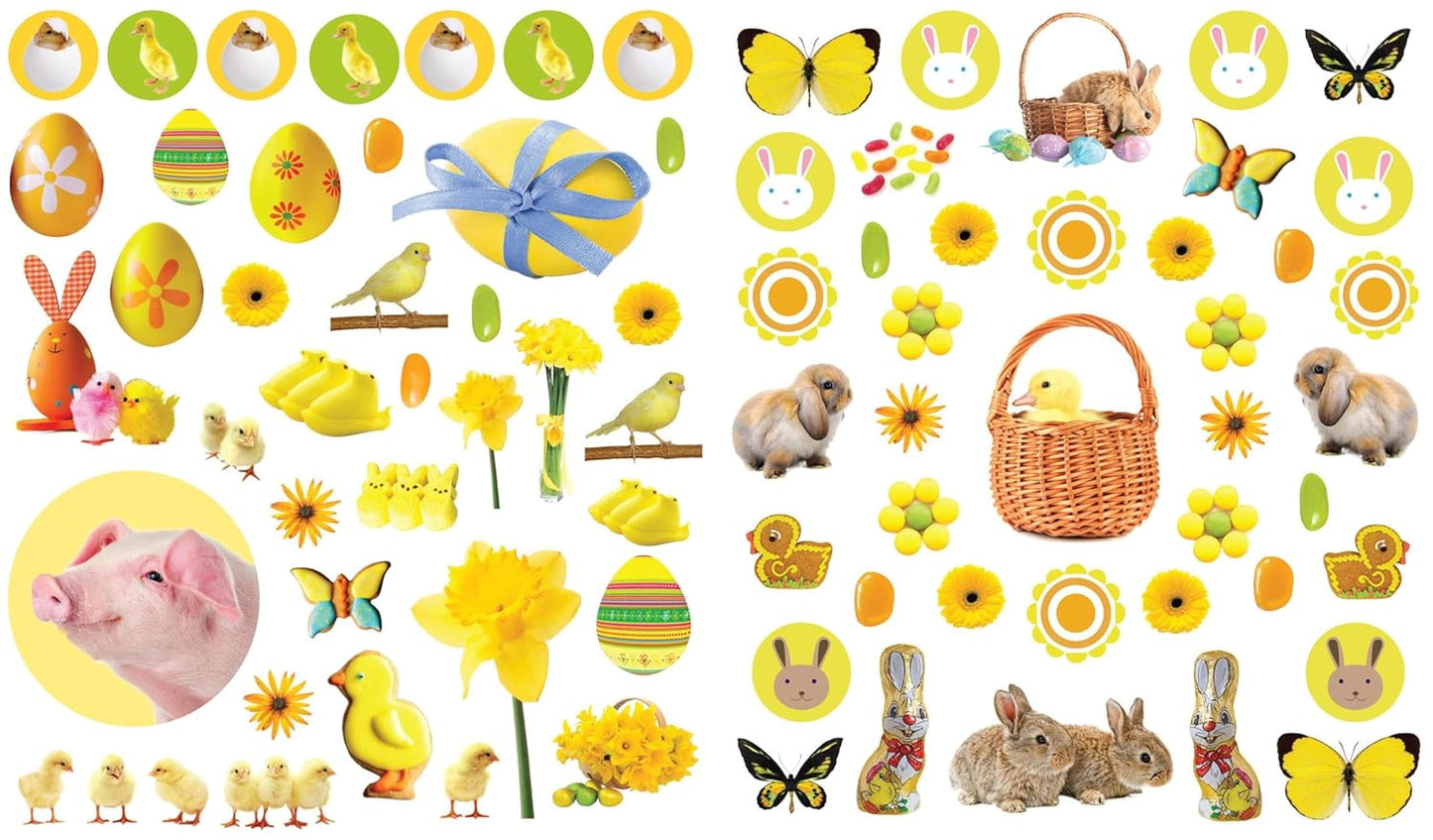 400 Reusable Stickers: Easter