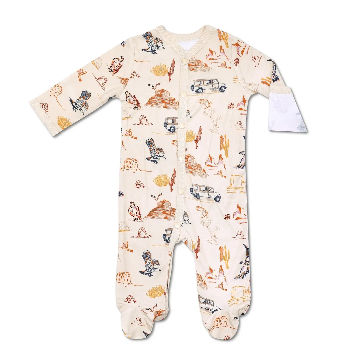 Canyon Bamboo Blend Button Footie