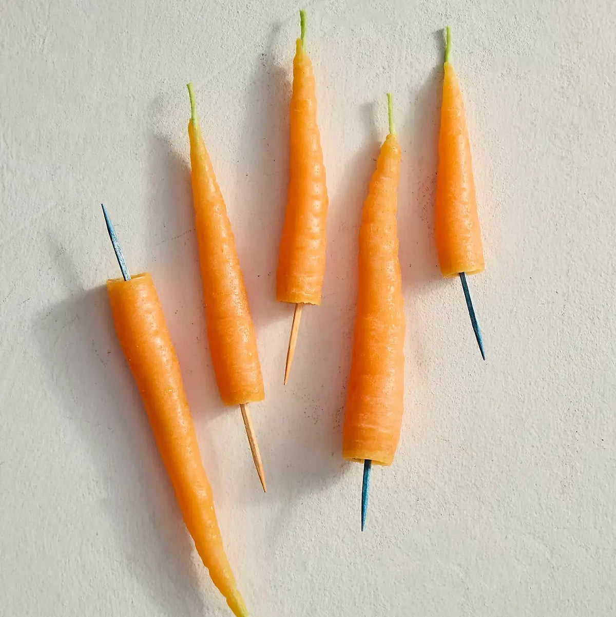 Carrot Birthday Beeswax Candles