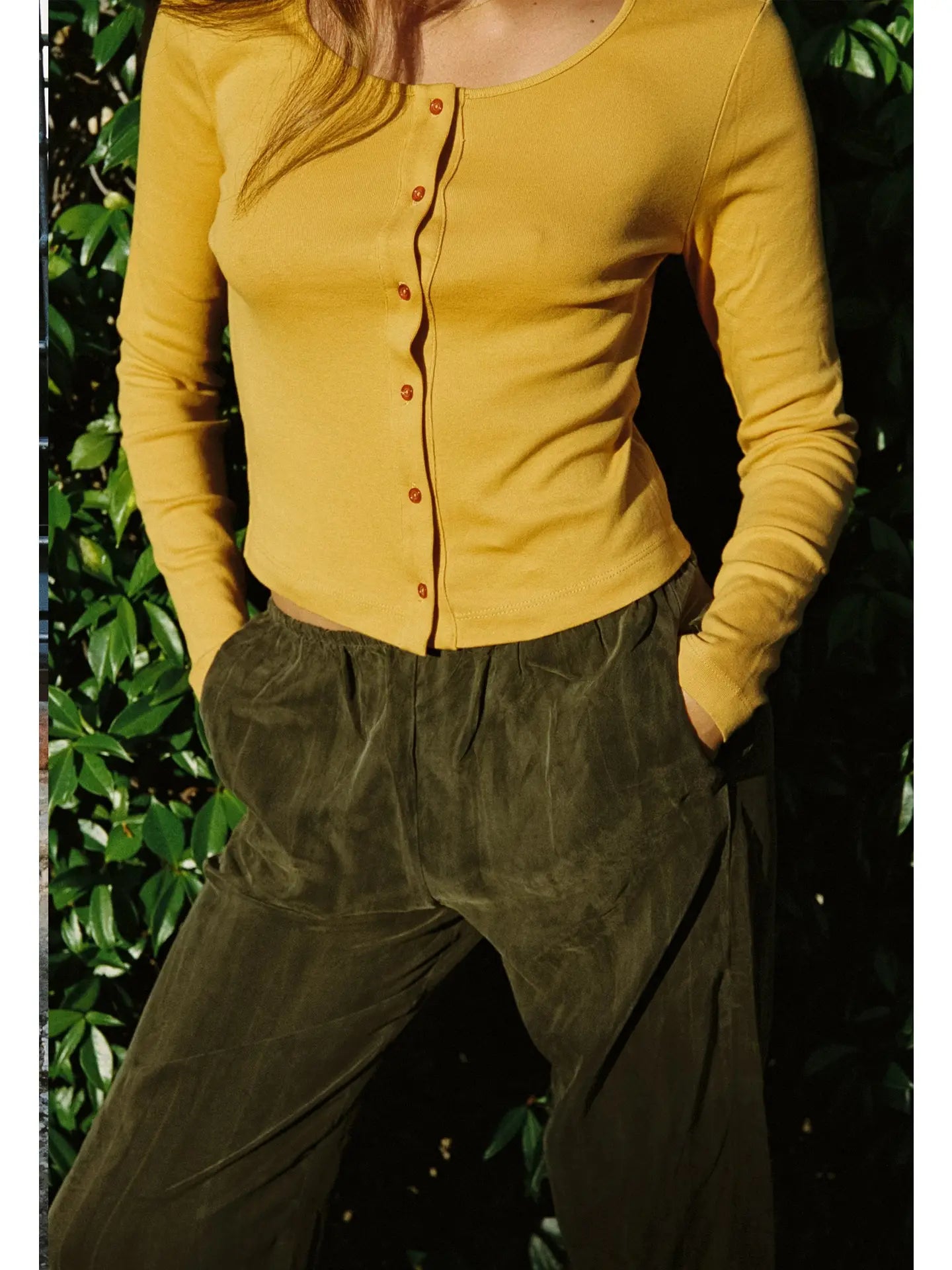 Organic Rib Cardigan