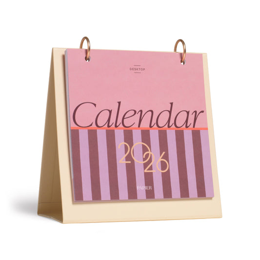 Modern Type 2026 Desk Calendar