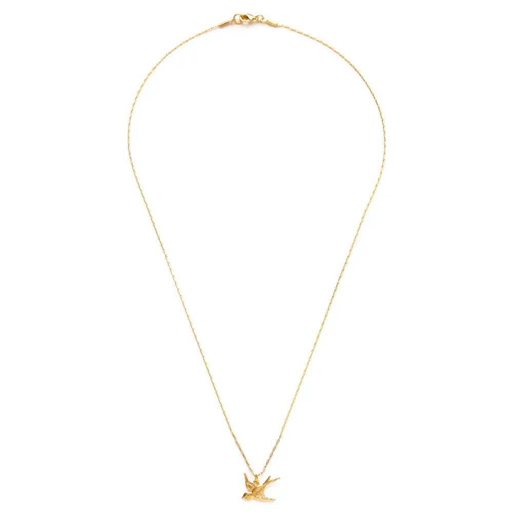 Tiny Swallow Bird Necklace