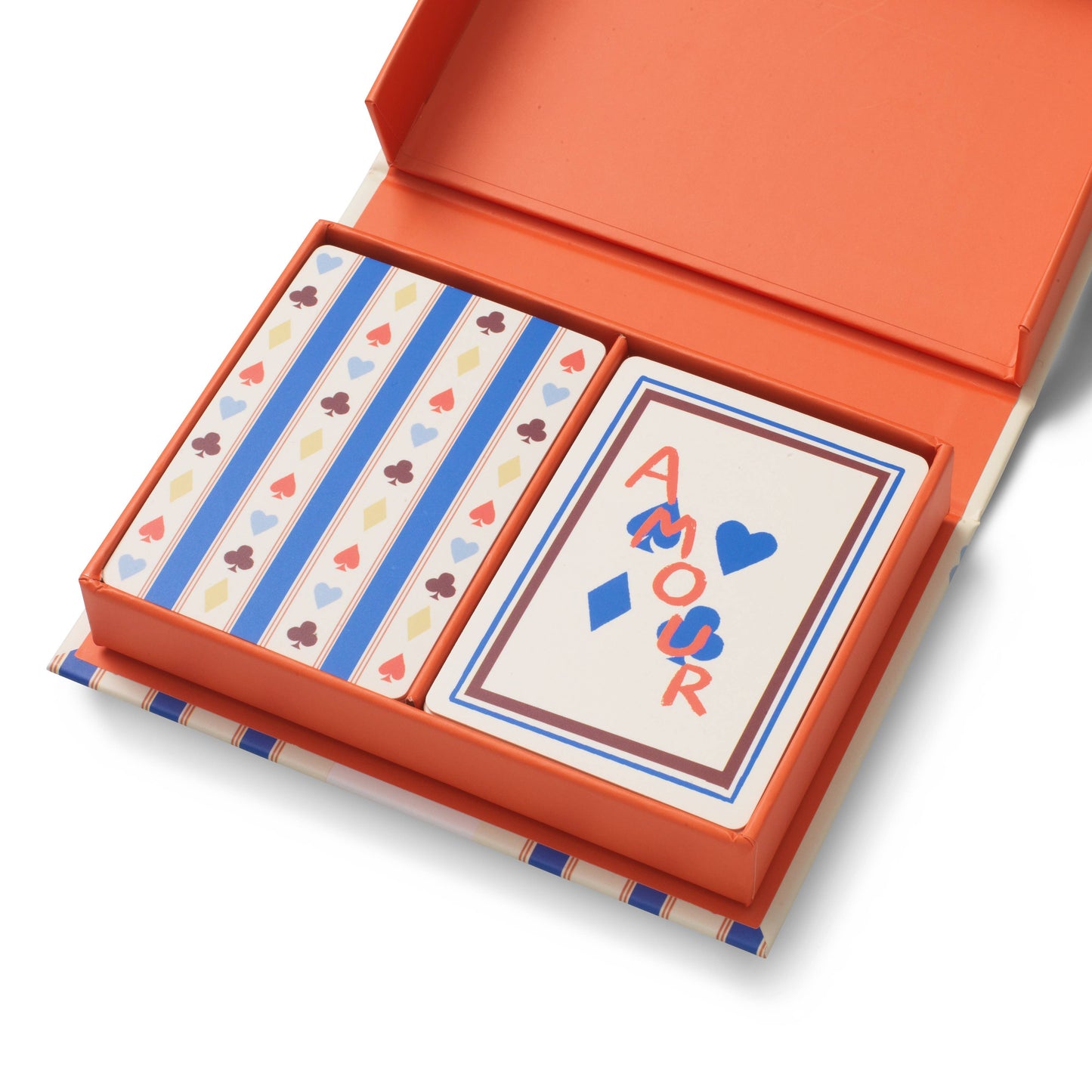 Suits & Stripes Playing Cards, Set of 2