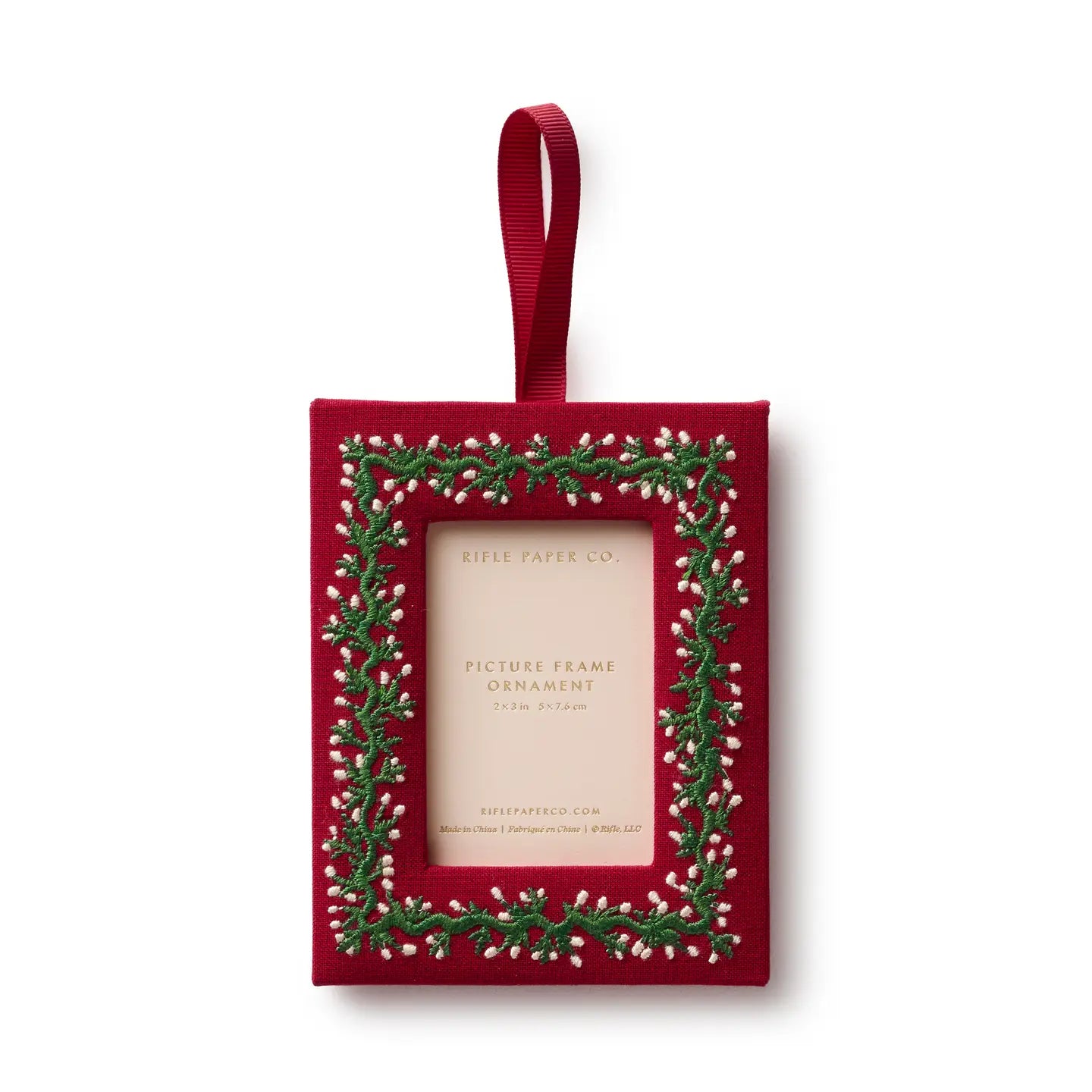 Garland Embroidered Frame Ornament