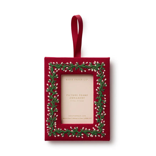 Garland Embroidered Frame Ornament