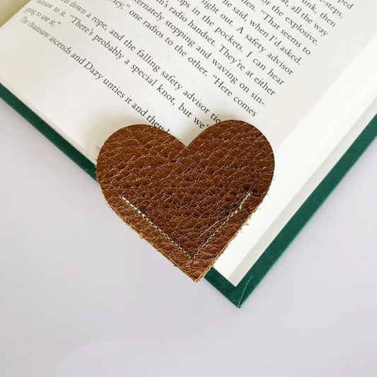 Page Corner Leather Bookmark