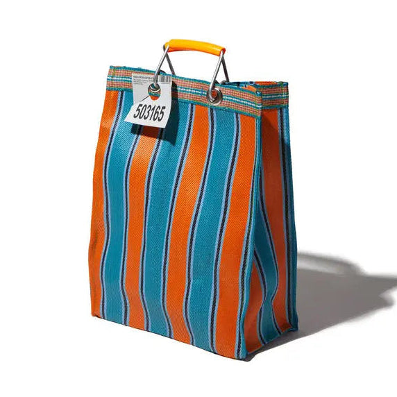Rectangle Recycled Plastic Stripe Bag