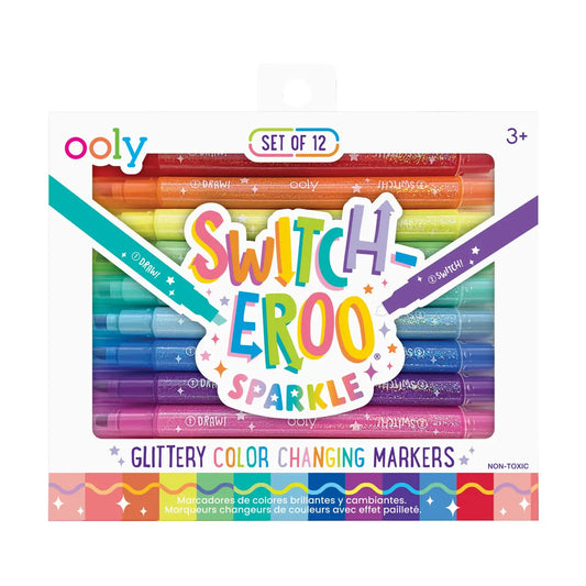 Switch-Eroo! Sparkle Color Changing Markers, Set of 12