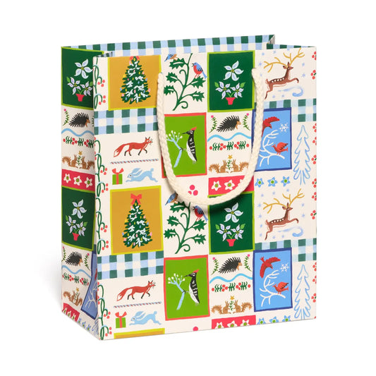 Holiday Medium Red Cap Gift Bag