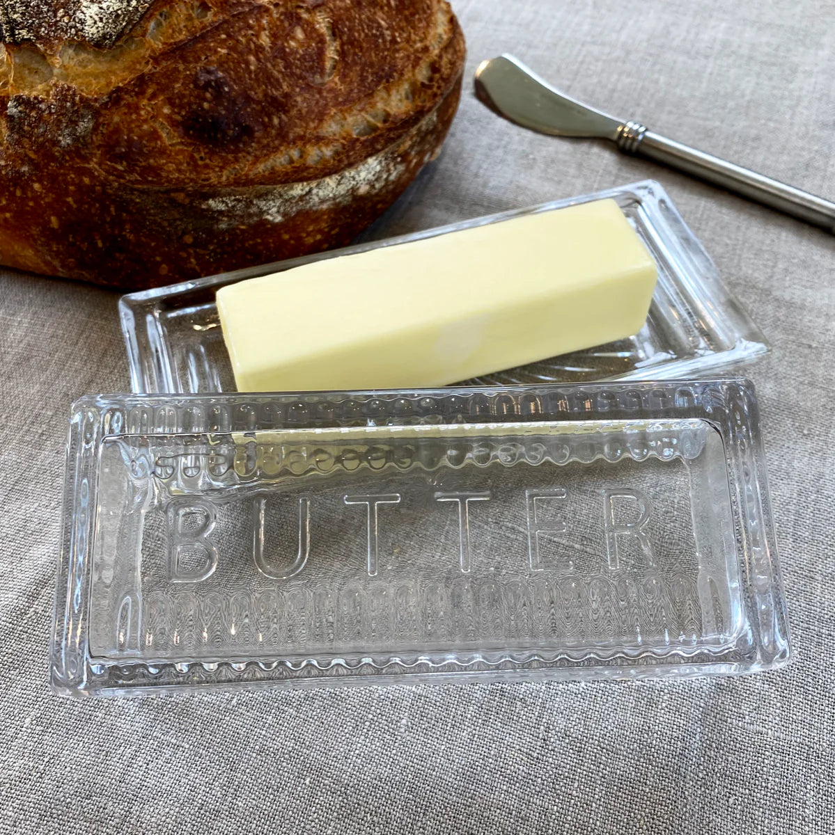 Glass Butter Dish