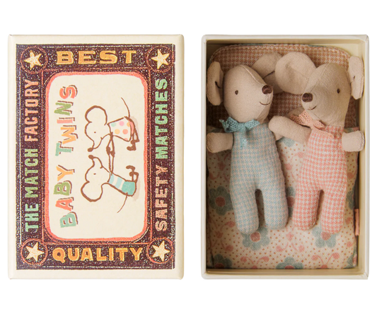Baby Mice, Twins in Match Box - Checker