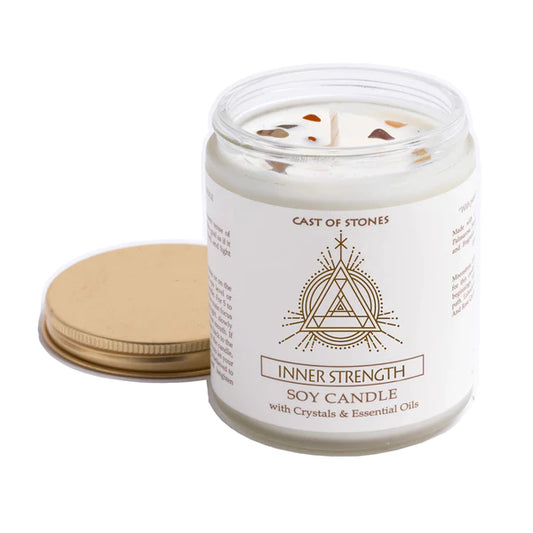 Inner Strength Crystal Candle